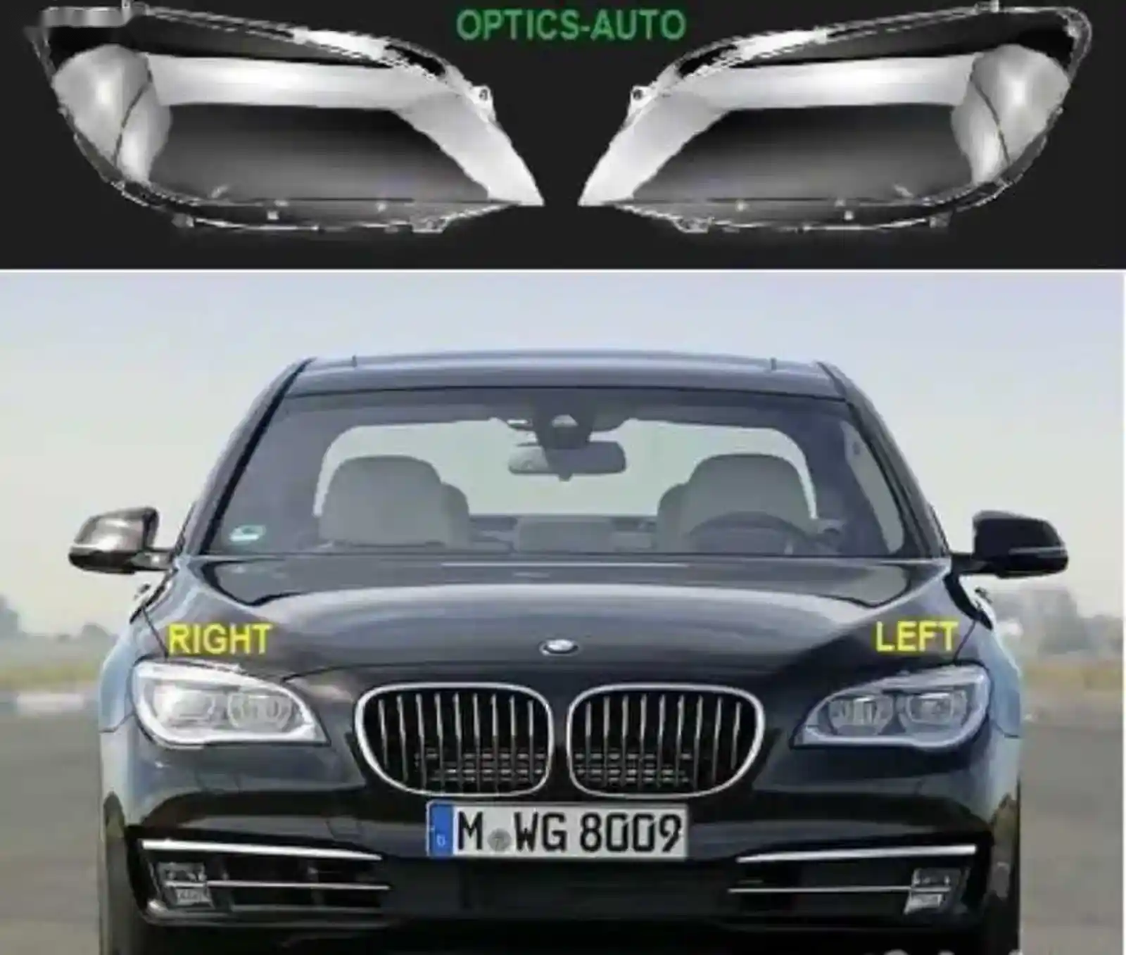 Стекло фары BMW 7-series F01 F02 2008-2017