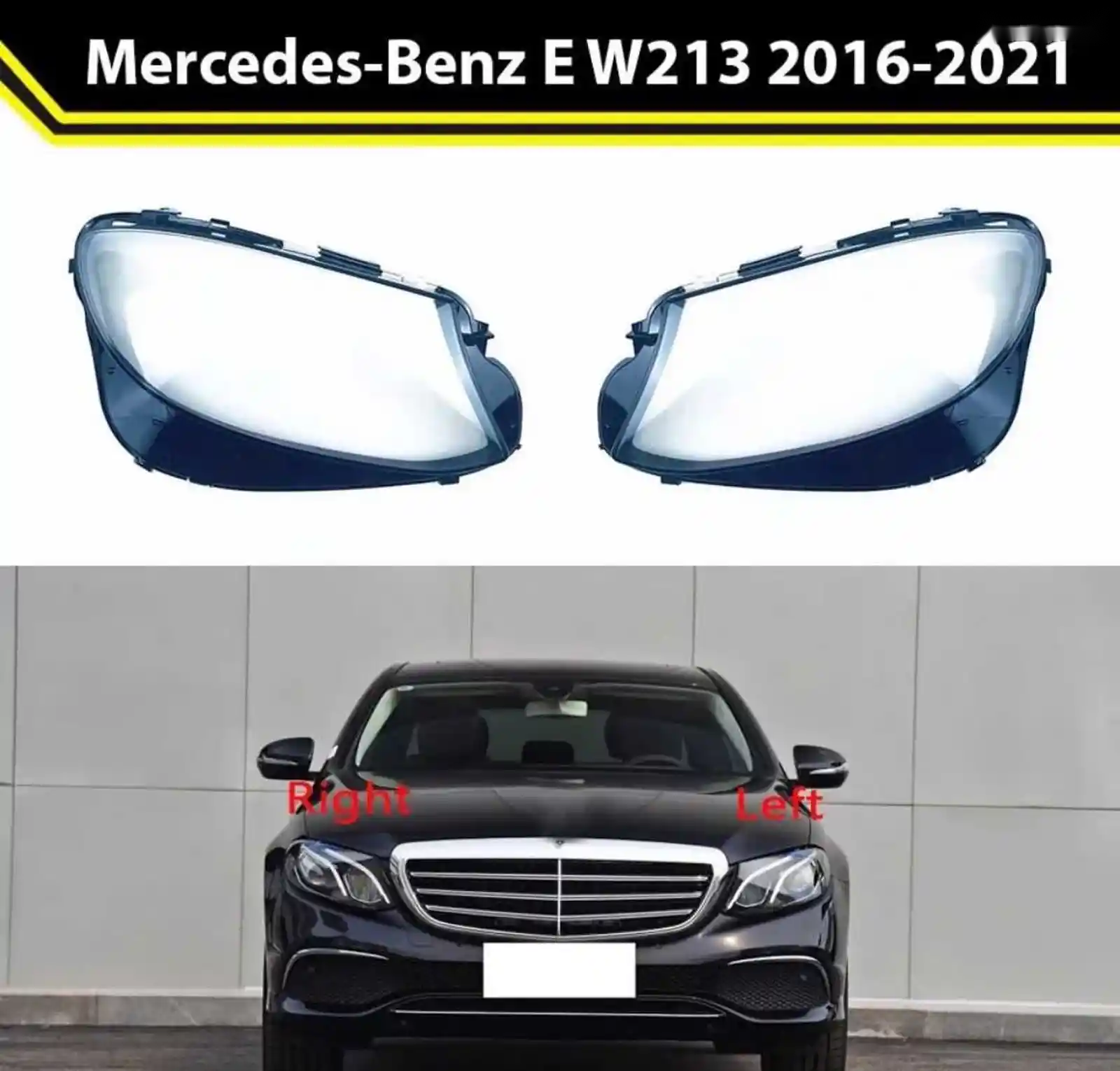 Стекло фары Mercedes E W213 2016-2021