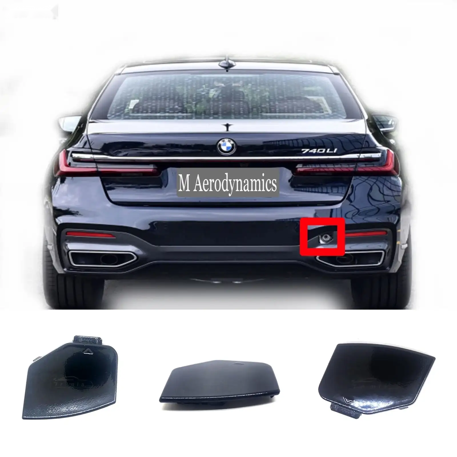 Крышка буксировки BMW G12 LCI M — миниатюра 2