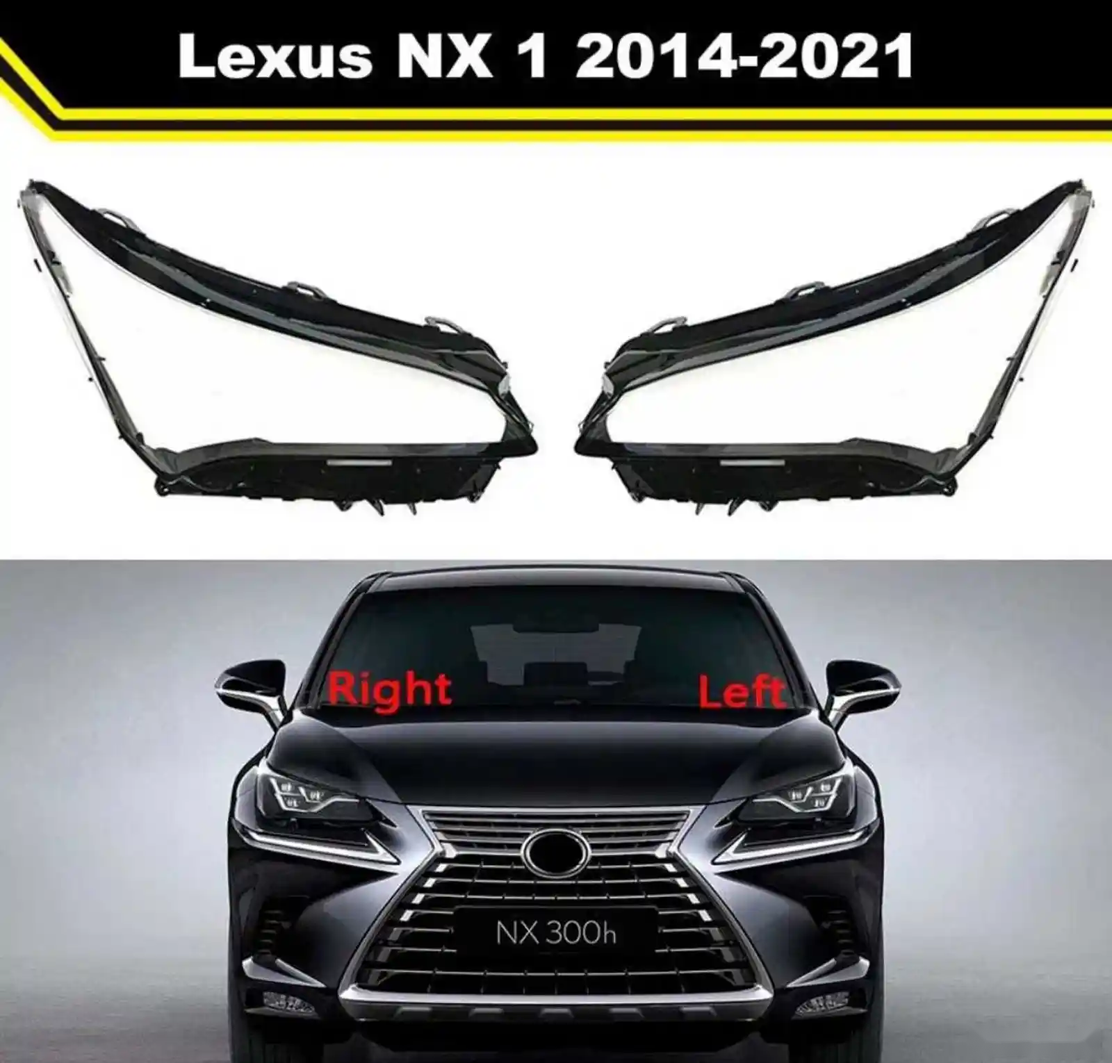 Стекло фары Lexus NX 2014-2021