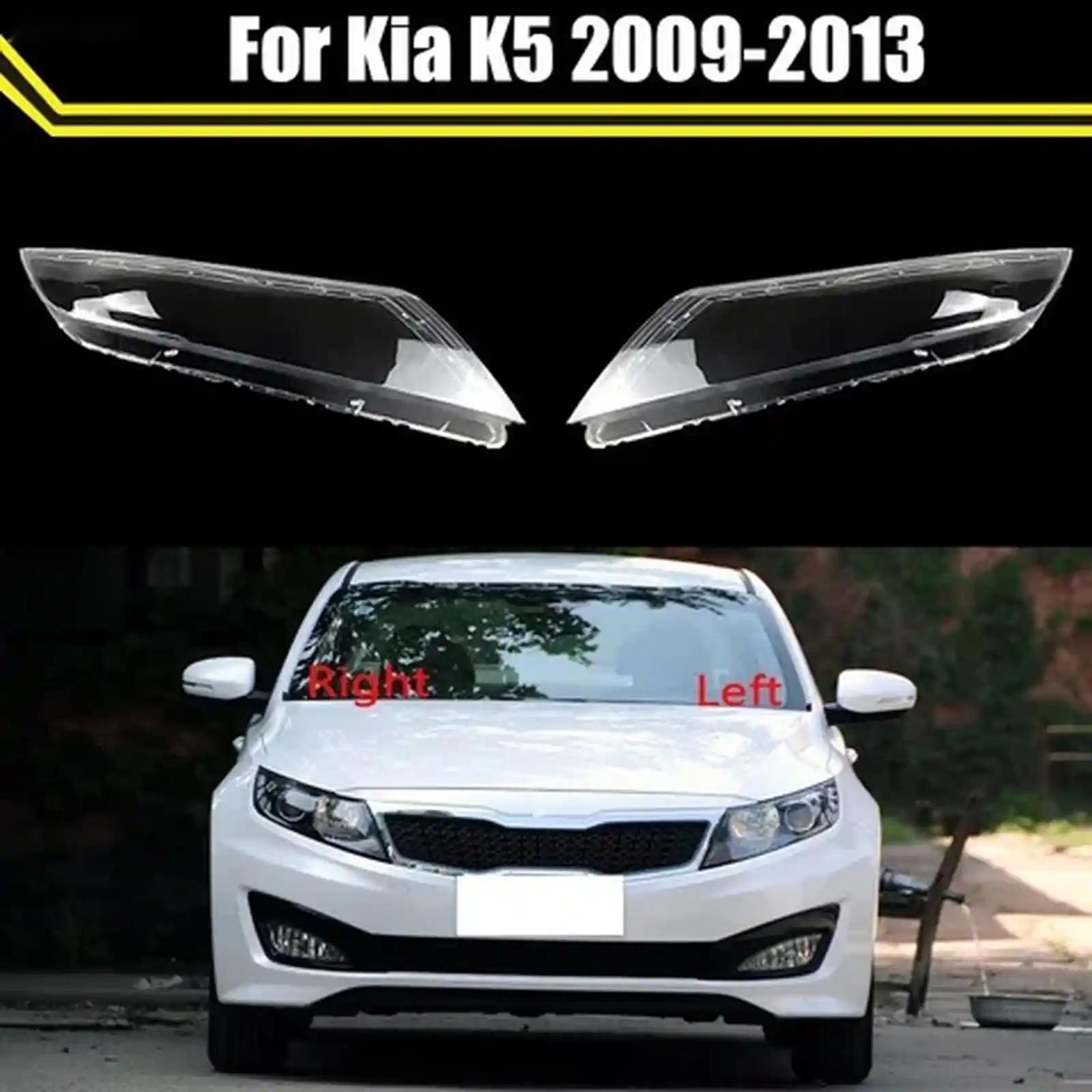 Стекло фары KIA K5 2009-2013