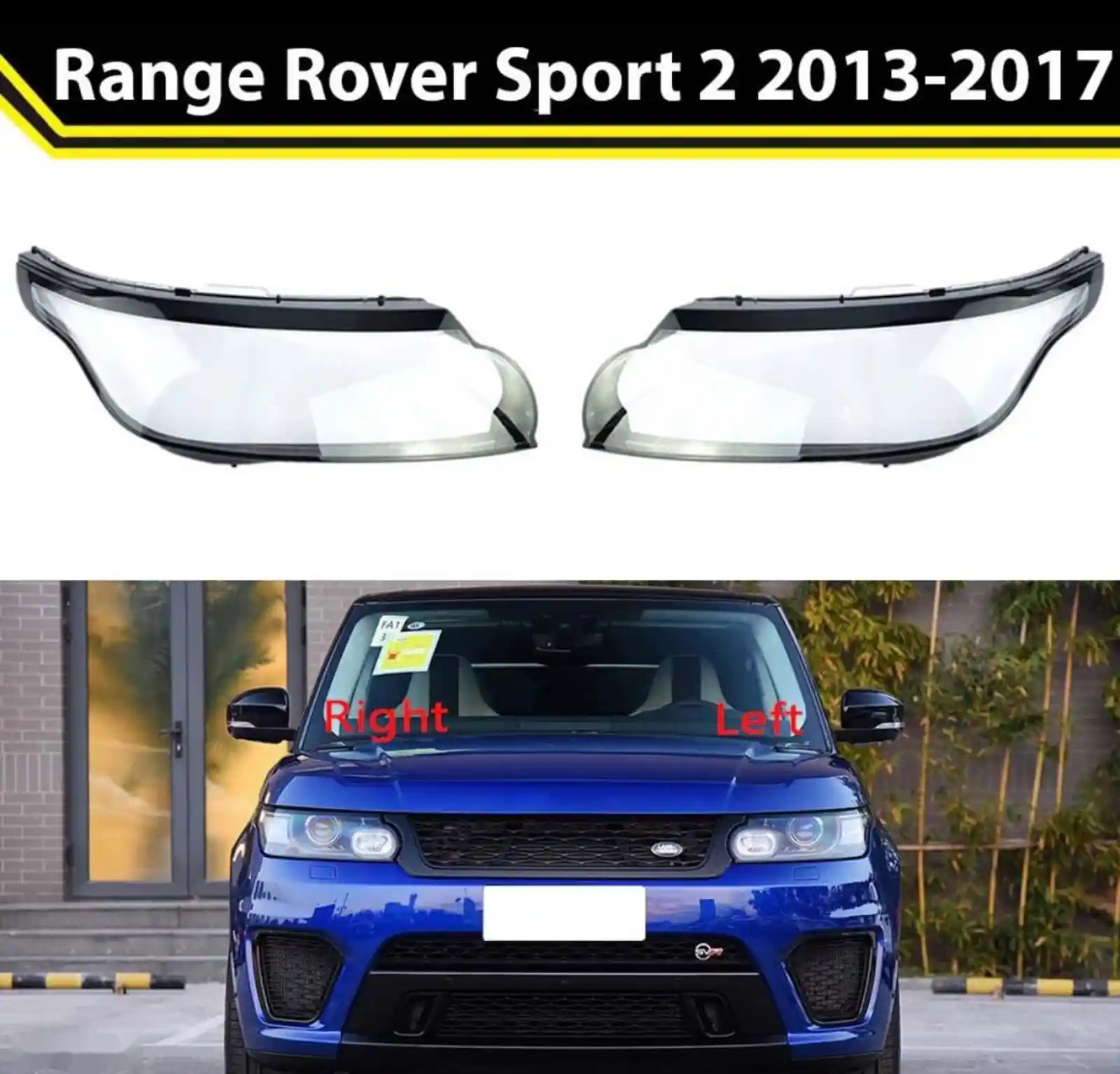 Стекло фары для Range Rover Sport II 2013-17