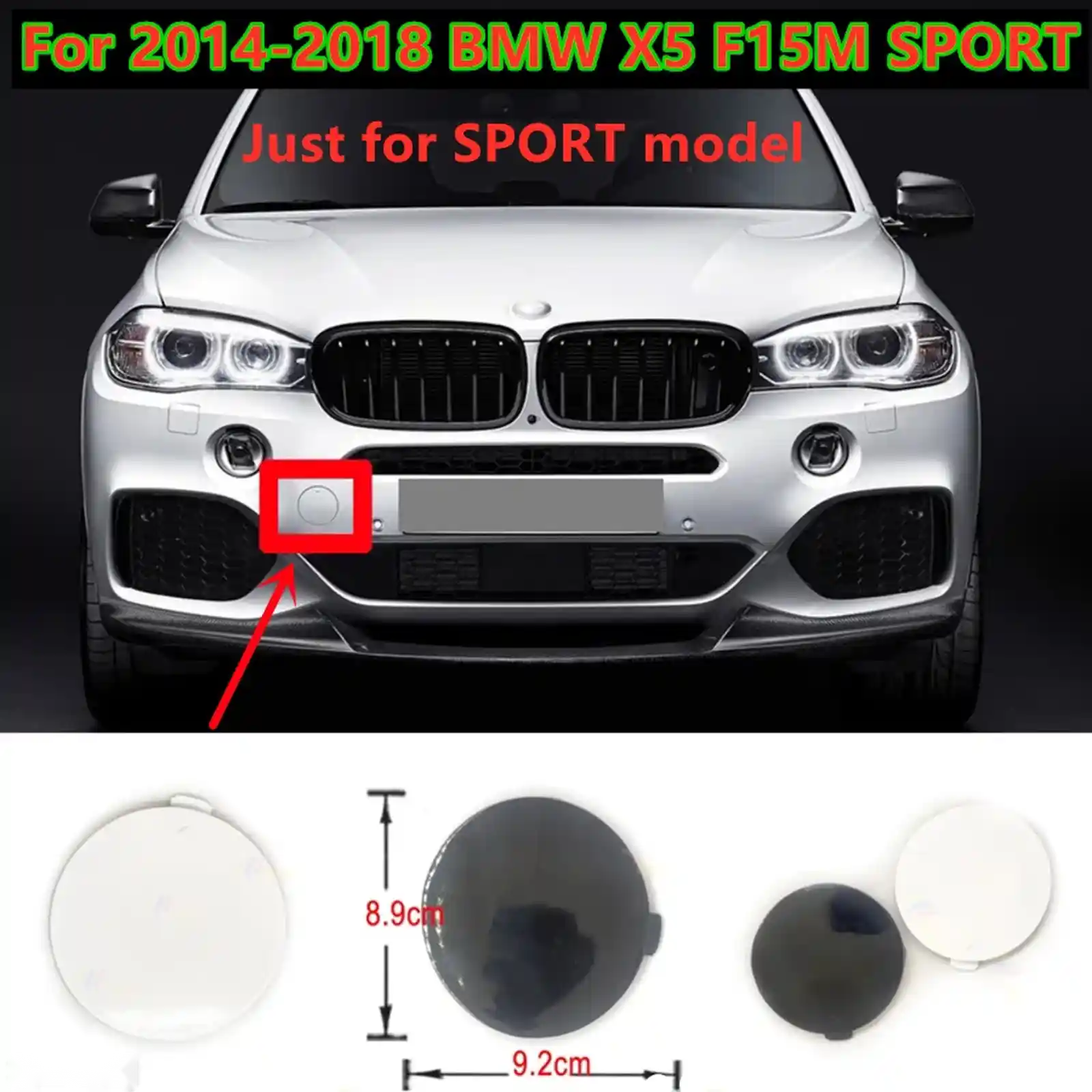Крышка буксировки переднего бампера bmw x5 f15 m