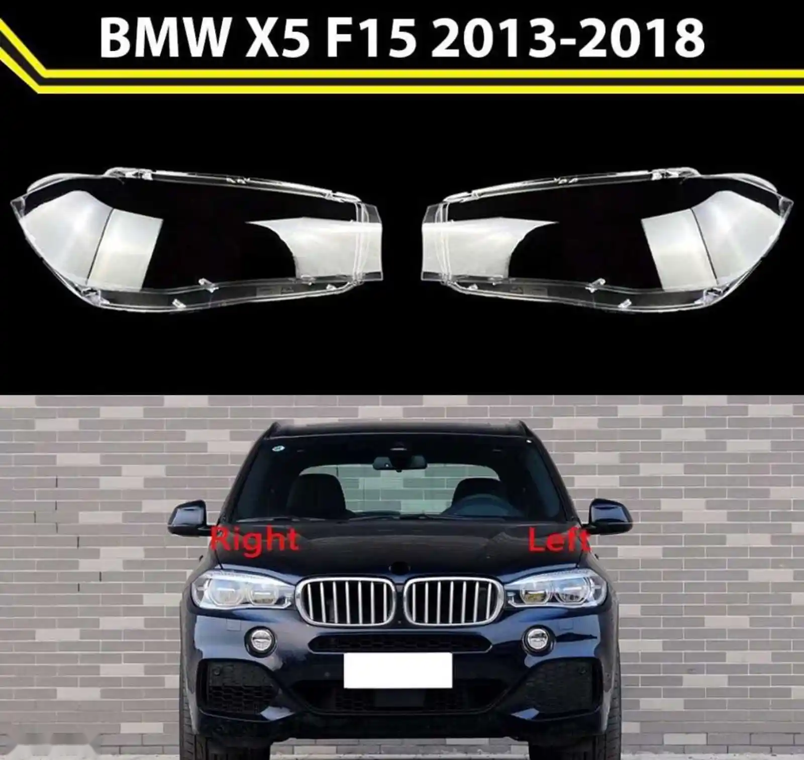 Стекло фары BMW X5 F15 2013-2018