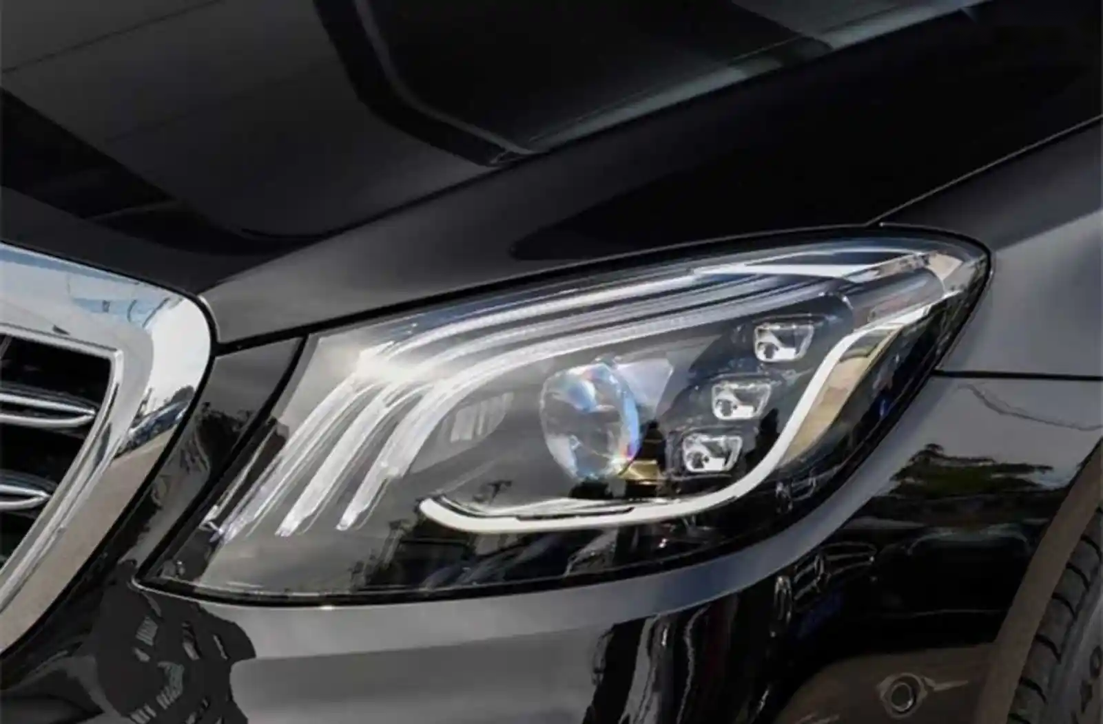Стекло фары Mercedes S W222 2017-2020 — миниатюра 2