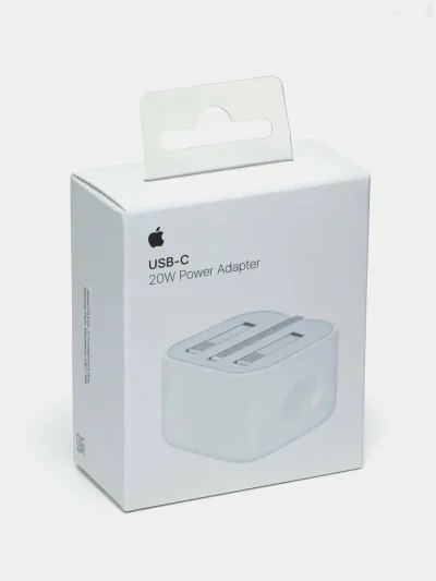 Адаптери аслии Apple 20W USB-C Power Adapter бо вилкаи ҷамшаванда folding pin — миниатюра 2