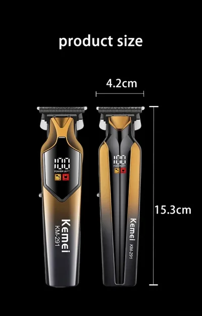 Триммери касбии Kemei KM-291 Сифати олӣ барои намуди зебои шумо — миниатюра 3
