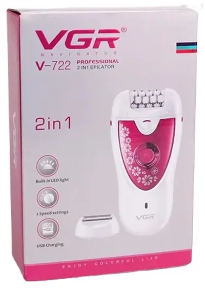 Эпилятори занона VGR V-722 Professional 2 дар 1 — миниатюра 4