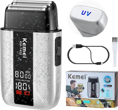 Риштароши касбии Kemei KM-T402 Бо функсияи зиддиуфунии UV — миниатюра 4