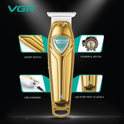 Мошинкаи касбии риштарошӣ ва ороиши соч VGR V-911 — миниатюра 7