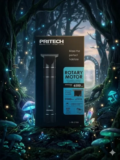 PRITECH PR-2780 Триммери касбӣ барои хатгирӣ ва риш Нав
