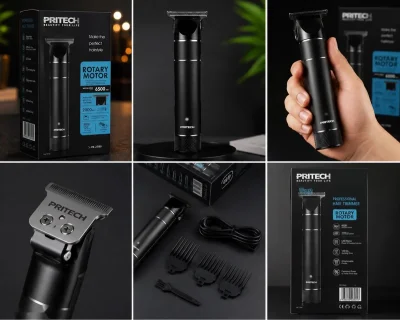 PRITECH PR-2780 Триммери касбӣ барои хатгирӣ ва риш Нав — миниатюра 5