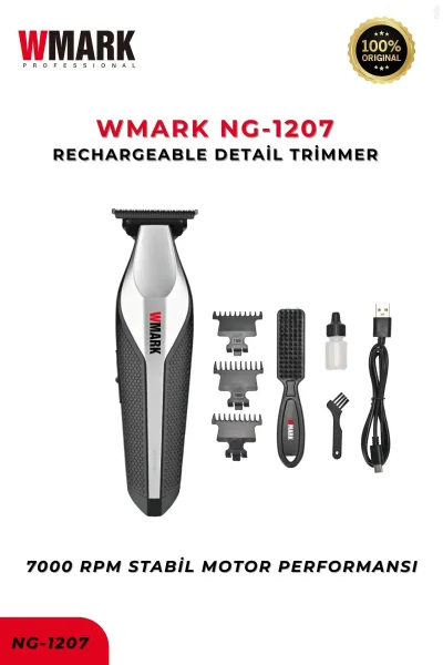 Триммери касбии WMARK NG-1207 Барои риш ва хаткунӣ Тример
