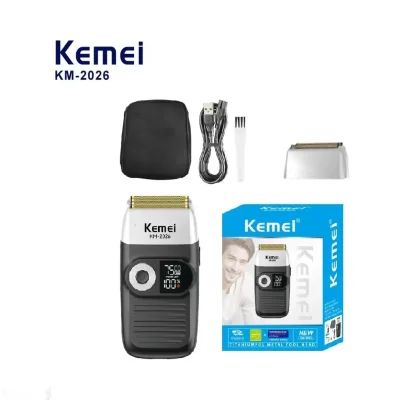 Риштароши касбии Kemei KM-2026 Интихоби беҳтарин барои мардон