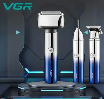 Мӯйтароши касбии 3-дар-1 VGR V-365 Интихоби мардони услубӣ — миниатюра 5