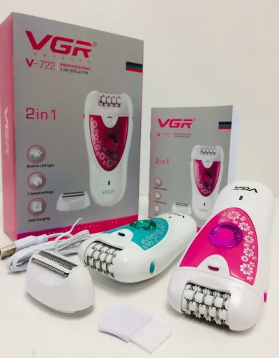 Эпилятор 2-дар-1 VGR V-722 — миниатюра 2