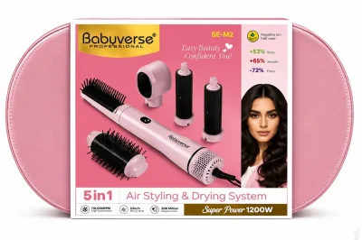 Фен-стайлер Babyverse Professional SE-M2 5in1 1200W Чехоли чармӣ — миниатюра 4