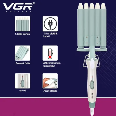 Плотваи касбии VGR V-597 5-барала барои мавҷҳои зебо ва беҳамто — миниатюра 4