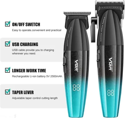 Мошинкаи касбии мӯйтарошӣ VGR V-640 Original — миниатюра 5