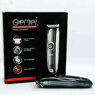 Триммери касбии Geemy GM-6050 Барои ороиши идеолии риш ва мӯй — миниатюра 2