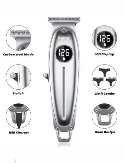 Триммери касбии Kemei KM-1946 Нав ва босифат — миниатюра 4