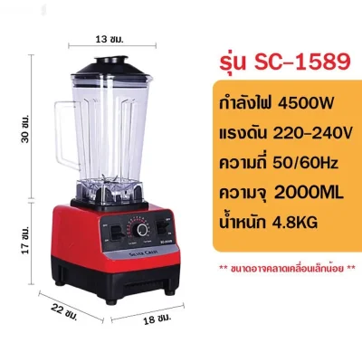 Блендер LUXNEW 5500W Модели L-1589 — миниатюра 3