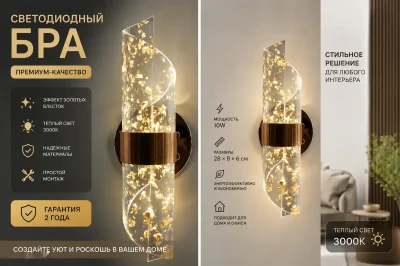 Светодиодный бра