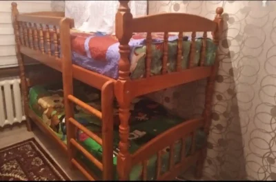 Двухъярусная кровать деревянный