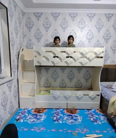 Двухъярусная кровать ромбики
