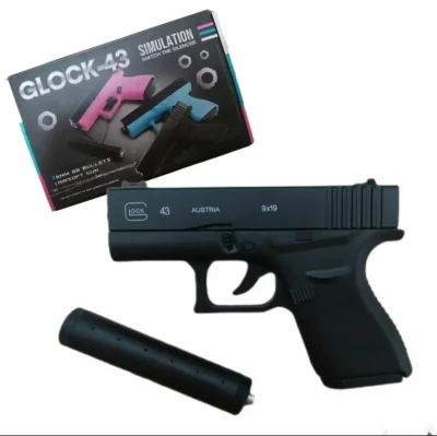 Пистолет игрушечный железный Glock 43