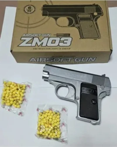 Пистолет игрушечный zm03 металлические