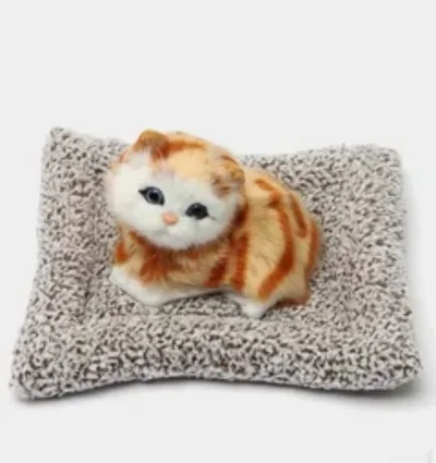 Котик в подушечке игрушка со звуком