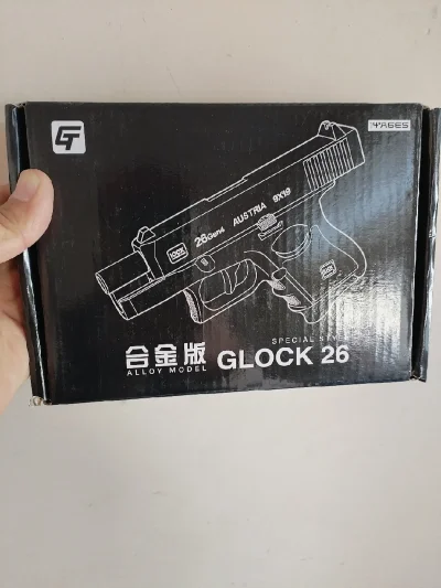 Пистолет игрушечный металлический Glock 26 — миниатюра 3