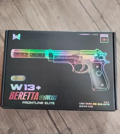 Пистолет металлический игрушечный w13+ — миниатюра 3