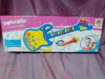 Гитара музыкальная с микрофоном — миниатюра 3
