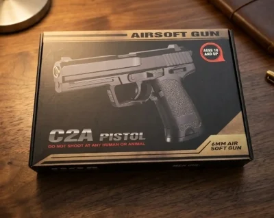 Пистолет игрушечный металлический с2А — миниатюра 2