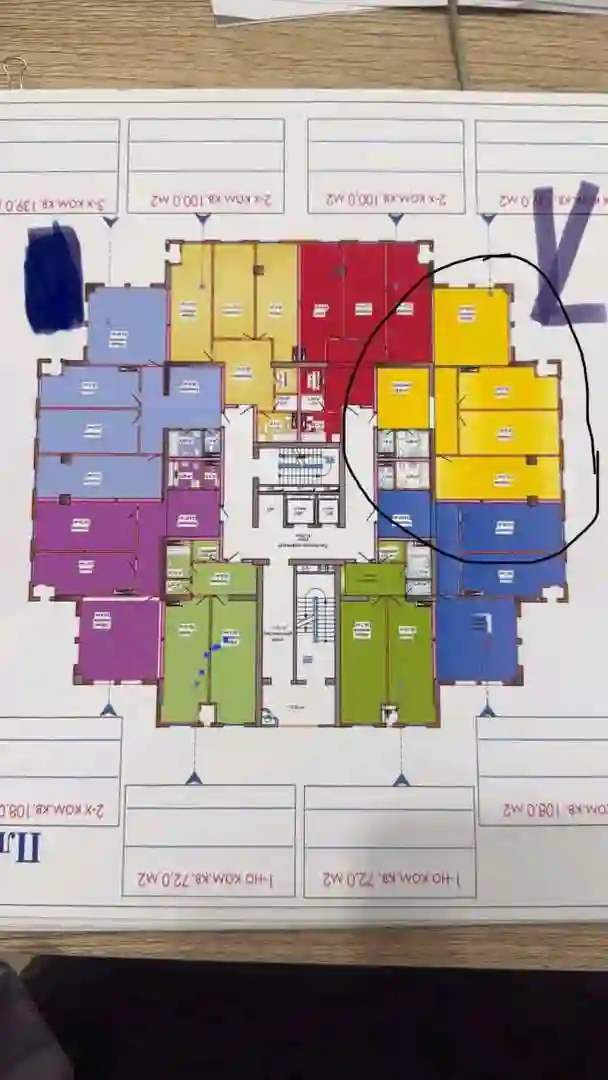 3-к квартира, 15 этаж, 140 м², Скорый — миниатюра 2