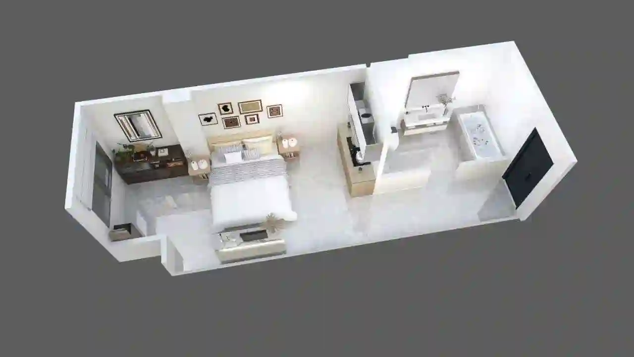 1-к квартира, 9 этаж, 28 м², Фирдавси — миниатюра 2