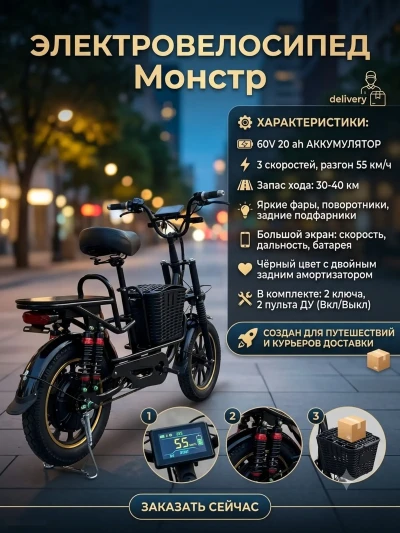 Электровелосипед EBike KKC fududu