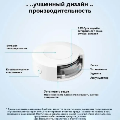 Беспроводная кнопка Sonoff SNZB-01P - Zigbee
