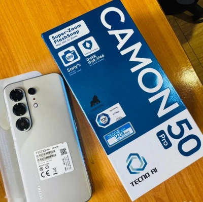 Теcno Camоn 50 Pro 8+8/256gb 6500maч Titanium — миниатюра 2