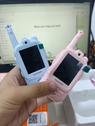 Детская рация Porodo Piko Piko rechargeable video walkie talke 300m — миниатюра 2