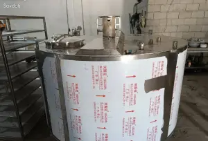 Бочка мешалка из нержавеющей стали 1500л.