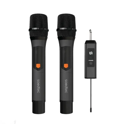 Беспроводной микрофон Porodo Soundtec Dual-Channel Handy Wireless Microphone Rec