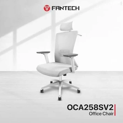 Компьютерное кресло Fantech OC-A258 с сетчатой спинкой и подголовником — миниатюра 8