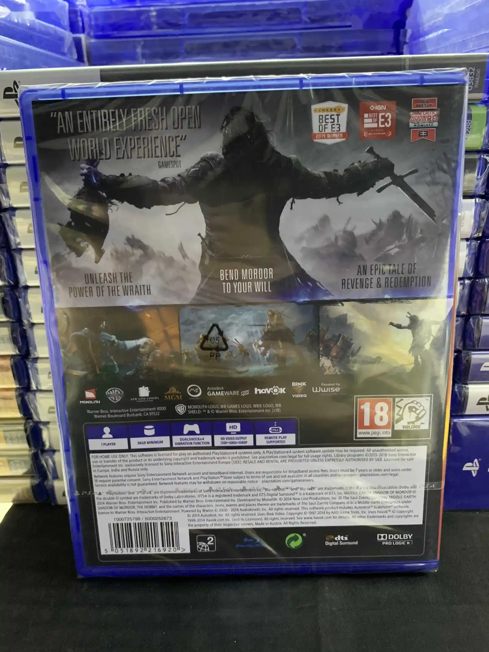 Диск Middle-earth Shadow of Mordor для PlayStation 4 — миниатюра 2