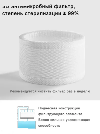 Увлажнитель воздуха Xiaomi Mijia Mistless Humidifier 3-800 — миниатюра 13