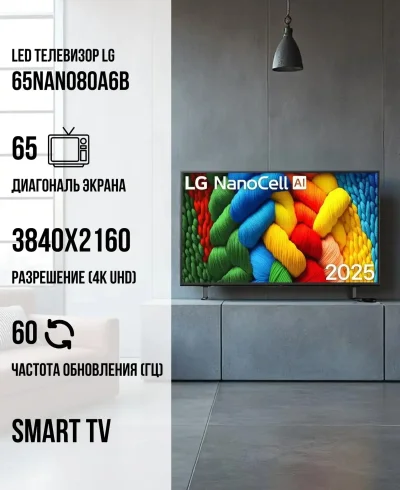 Телевизор LG 65NANO80A6B