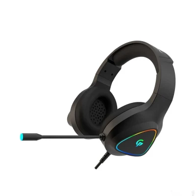 Проводные игровые наушники Porod HD Sound with RGB черный — миниатюра 2
