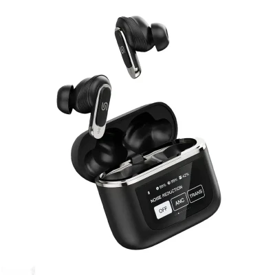 Беспроводные наушники Porodo Soundtec Guide ANC TWS Earbuds with Touch Screen че